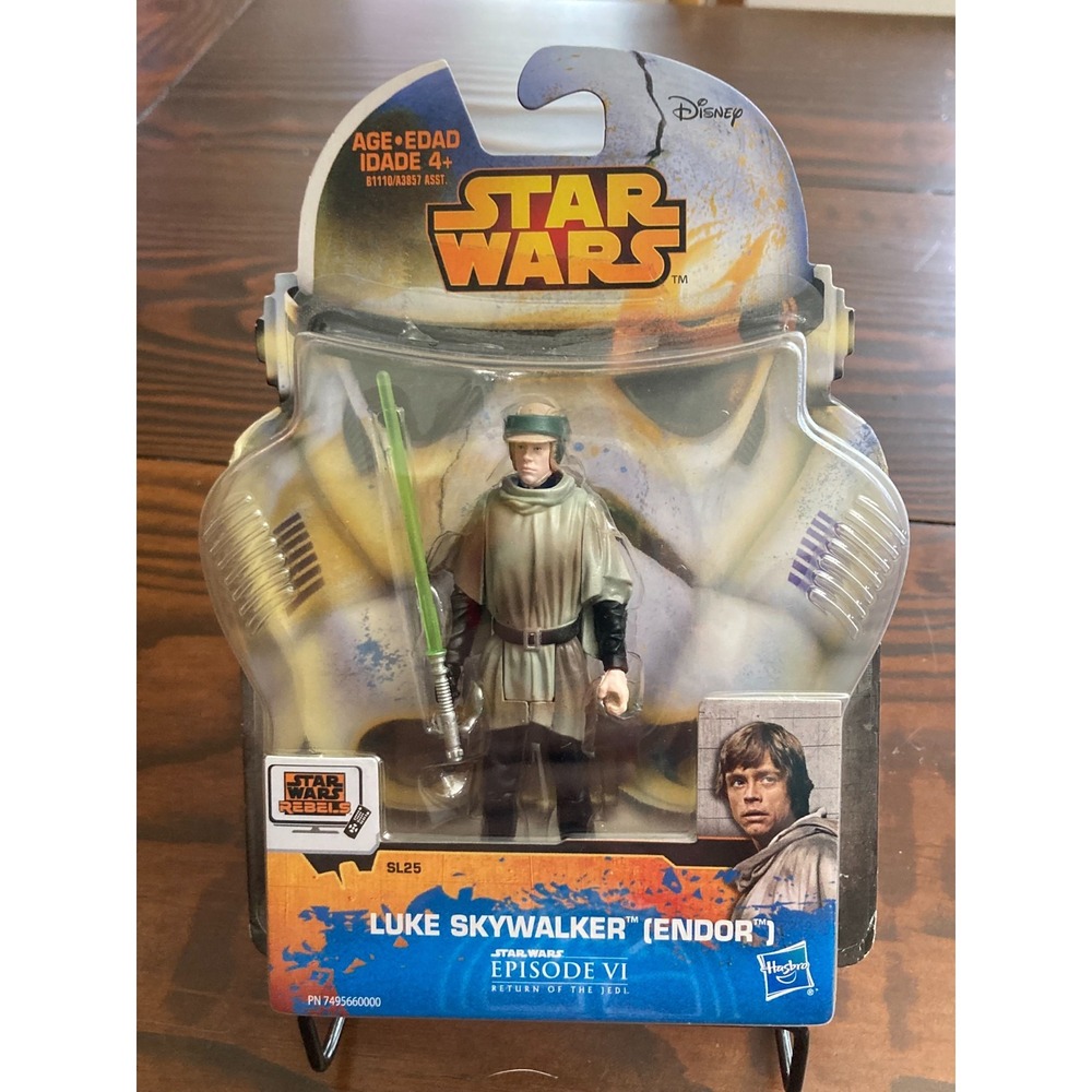 Star Wars Luke Skywalker Endor‎ Action Figure NIP Return of the Jedi Disney